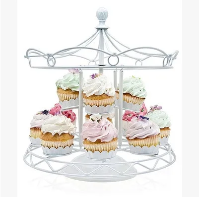 Merry - go - round Cupcake Stands cake stands Wedding Cake stands Baking Kitchen Party Tools Accessories Products wedding decor