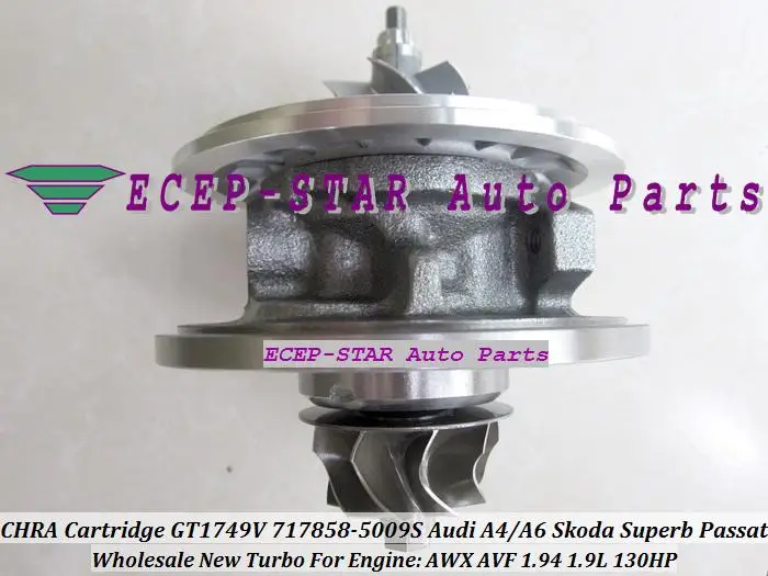 Turbo Cartridge CHRA Core GT1749 717858-0001 717858-0002 717858-0003 717858-0004 038145702N For Audi A4 A6 V-W AWX AVF BLB 1.9L