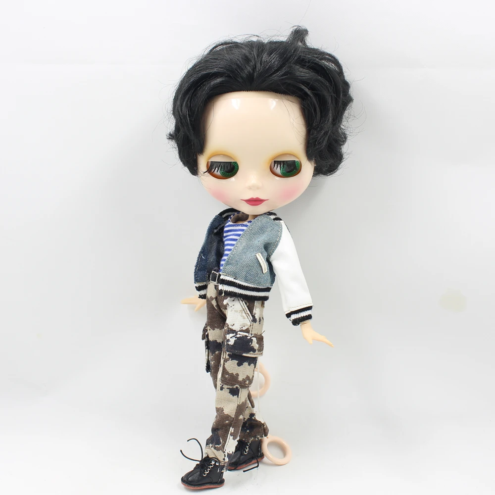 Fortune Days Blyth doll Camouflage pants for Male JOINT body doll Cool and Man suit for 1/6 azone BJD icy dbs