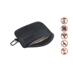 1Pc Mini Car Key Case For Signal Blocking Faraday Chiave Dell'automobile Portachiavi Privacy Protection RFID Waterproof Key Case