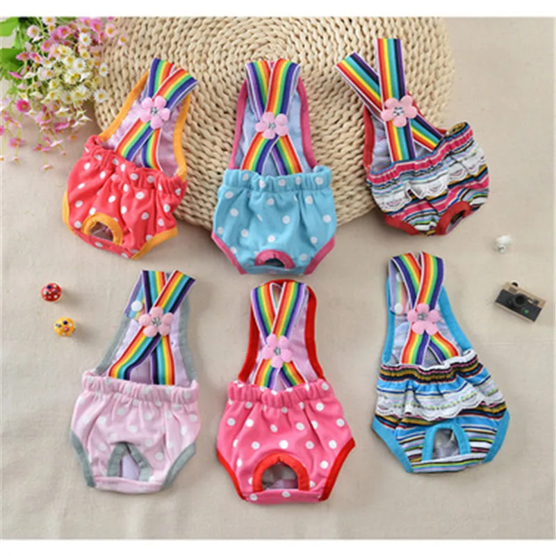 New Cute Pet Dog Strap Physiological Pants Panty Menstruation Pants For Female Teddy Underwear For Boy Dog Cat Hot