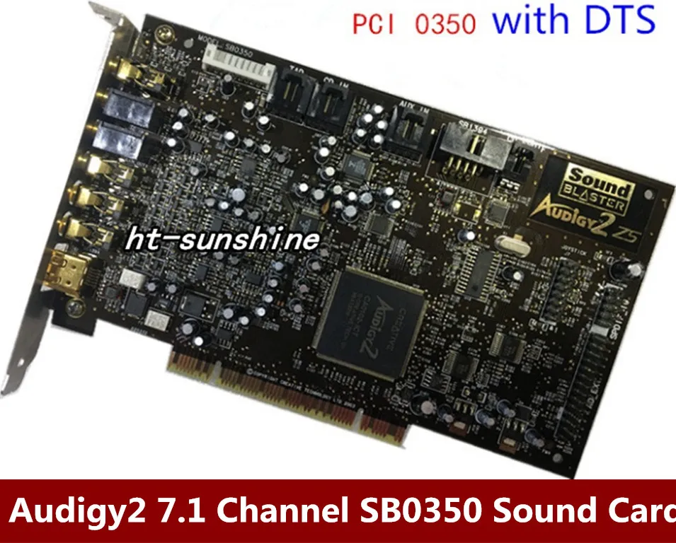 Original disassemble innovative Audigy2 7.1 Channel Sound Card SB0350 support DTS