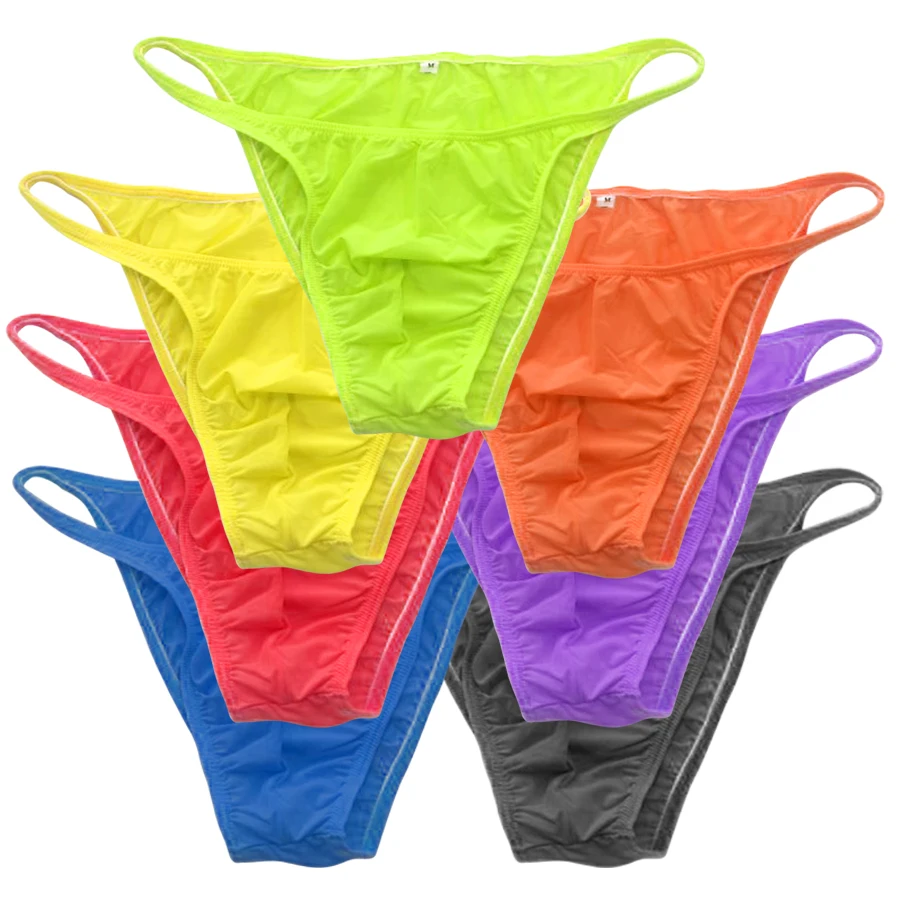 2018 Designed Low Waist Mens Nylon sexy mens briefs Underwear Briefs Penis Pouch Underwear Sexy Men Bikini Underwear Men S-XL