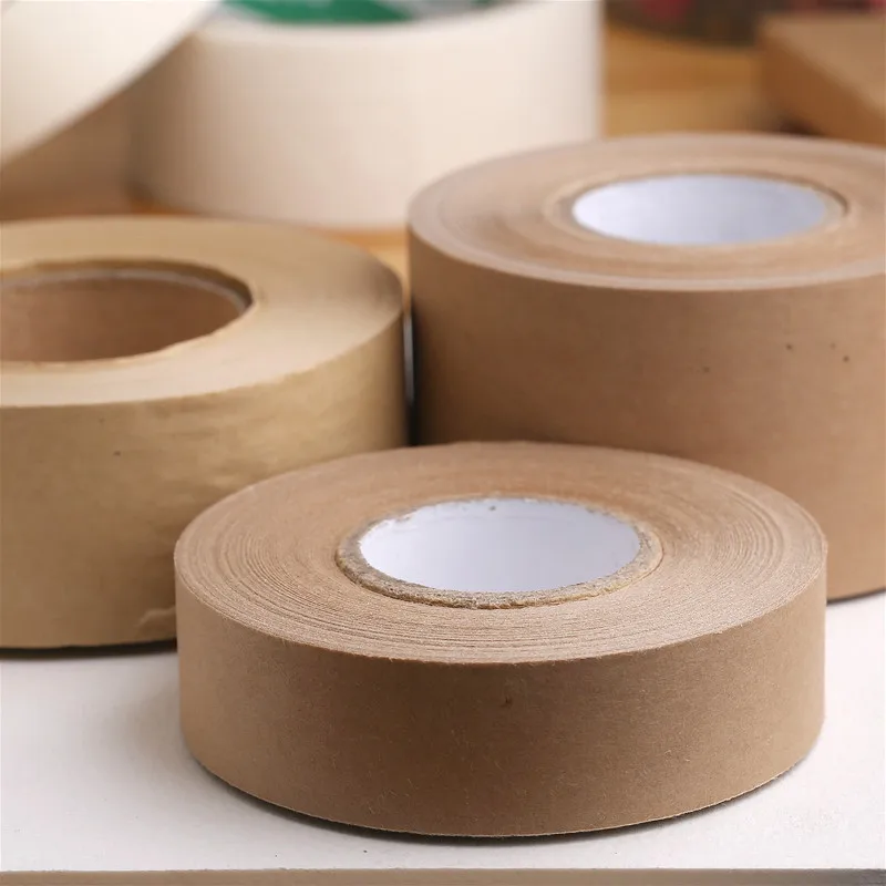 2pcs/lot Painting -used Water-soluble Tape Wet Water Kraft Paper Adhesive Tape 2.4cm/ 3.6cm/ 4.8cm Painting Art School Supplies