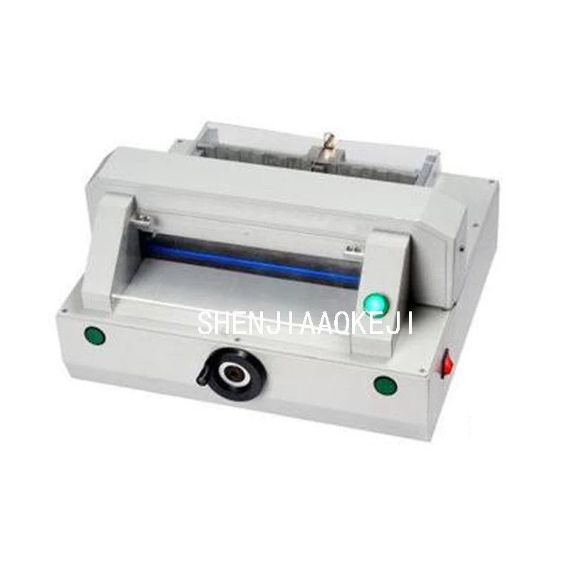 Electric paper Cutter HD-QZ320 Small mesa type electric cutting machine security Cutting paper 220V  120W