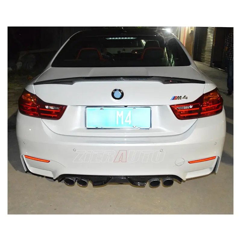 Bmw용 리어 디퓨저, M3 F80 M4 F82/F83 AK 스타일 탄소 섬유 범퍼 립