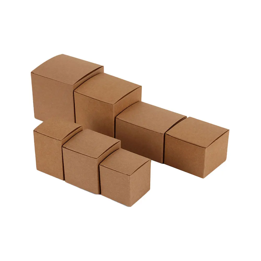 100pcs DIY Kraft Paper Candy Box Wedding Favors Gift Party Supply Birthday Christmas Party gift ideas Packaging boxes