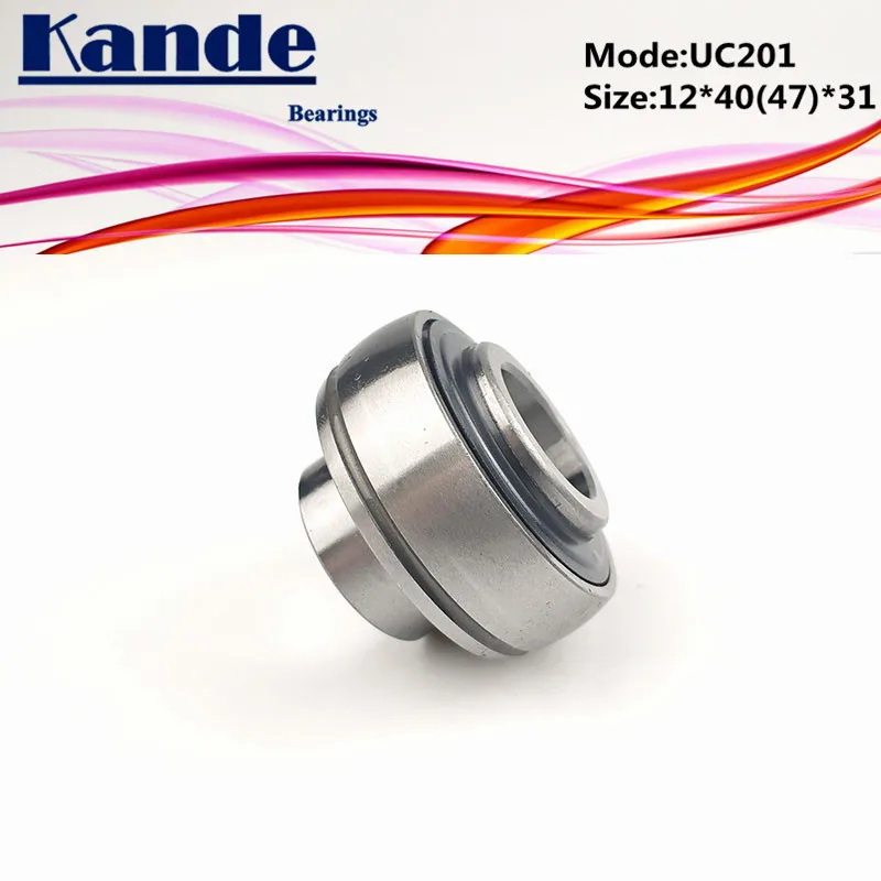 

1pc UC 201 OD: 47mm 12x47x31mm 1pc UC201 OD: 40mm 12x40x31mm pillow block spherical bearing UC201 Kande