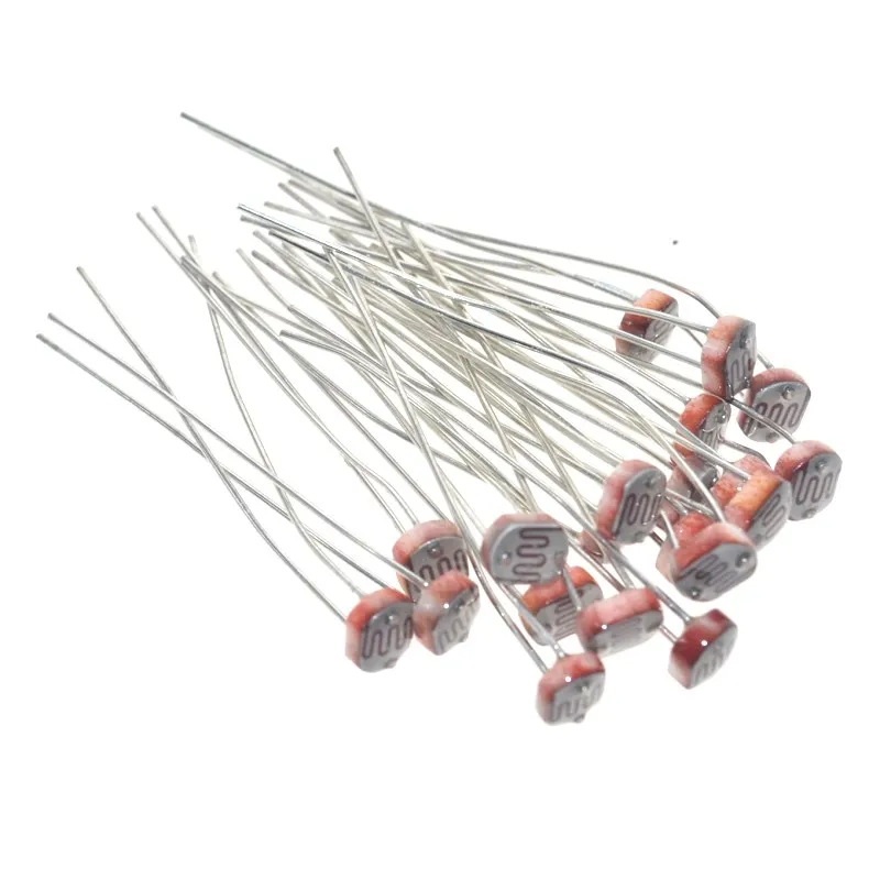 20PCS x 5528 Light Dependent Resistor LDR 5MM Photoresistor wholesale and retail Photoconductive resistance