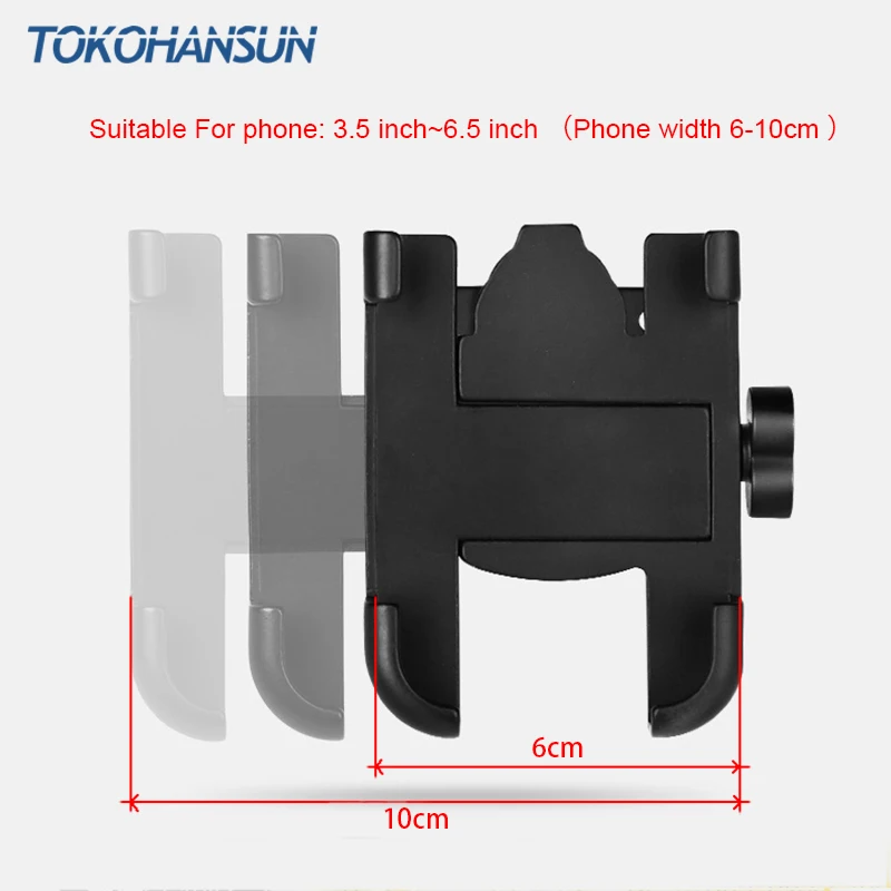 Uniwersalny uchwyt na telefon iPhone 11 pro 8 7 Plus Uchwyt na kierownicę rowerową Stojak na telefon komórkowy ze stopu aluminium
