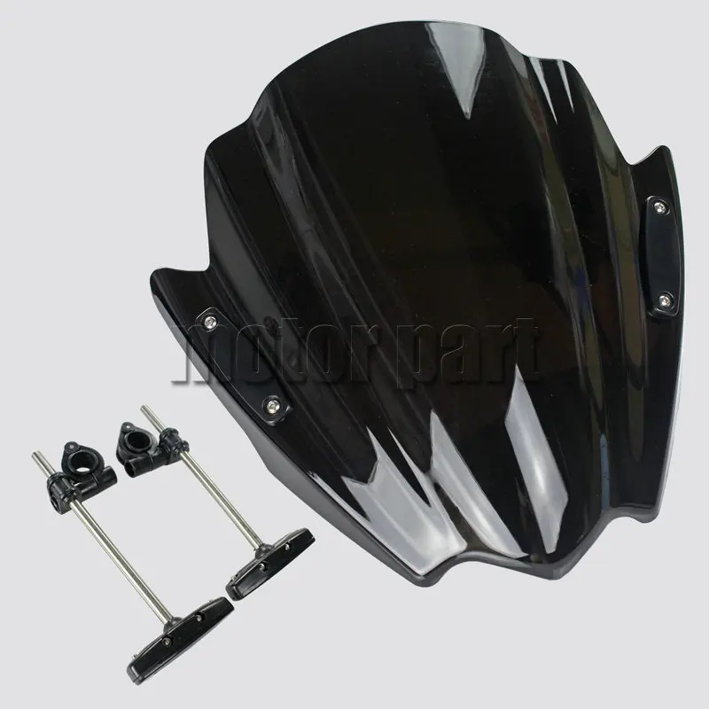 Motorcycle Windshield For 2009-2015 Suzuki Gladius 650 SFV650 ABS B-King GSR750 GSR750Z Windscreen Deflectors Black 10 11 12 13