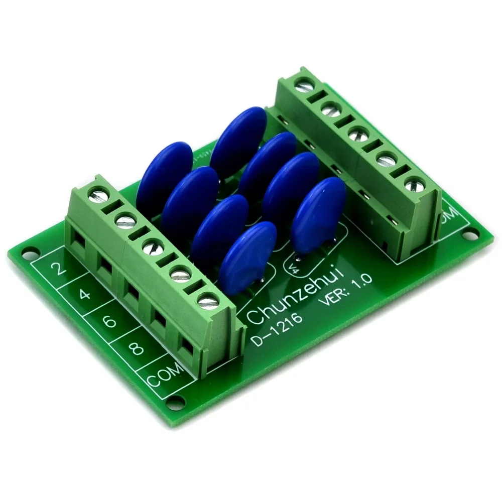 8 Channels Common 60V SIOV Varistor Board, Surge Suppressor Protection SPD.