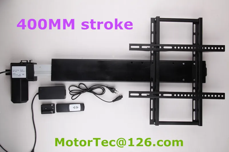 400mm stroke Automatic TV lifter TV lift with mounting brackets for 26-60inch TV