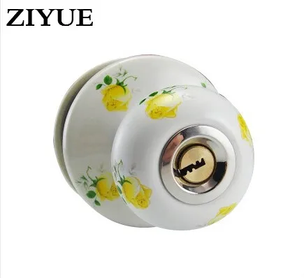 

Free Shipping Ceramic Spherical Door lock Copper Core for wooden Indoor Home house living Room