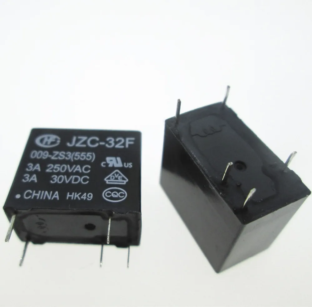 

NEW 9V relay JZC-32F-009-ZS3 JZC-32F 009-ZS3 HF32F-009-ZS3 HF32F 009-ZS3 9V-ZS3 9VDC DC9V 9V 5PIN free shipping