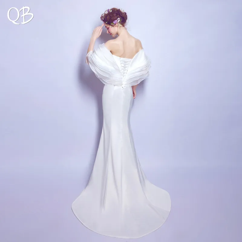 Sexy Mermaid Cap Sleeve Floor Length Simple Wedding Dress 2020 New Fashion Bridal Dresses Wedding Gowns WE37