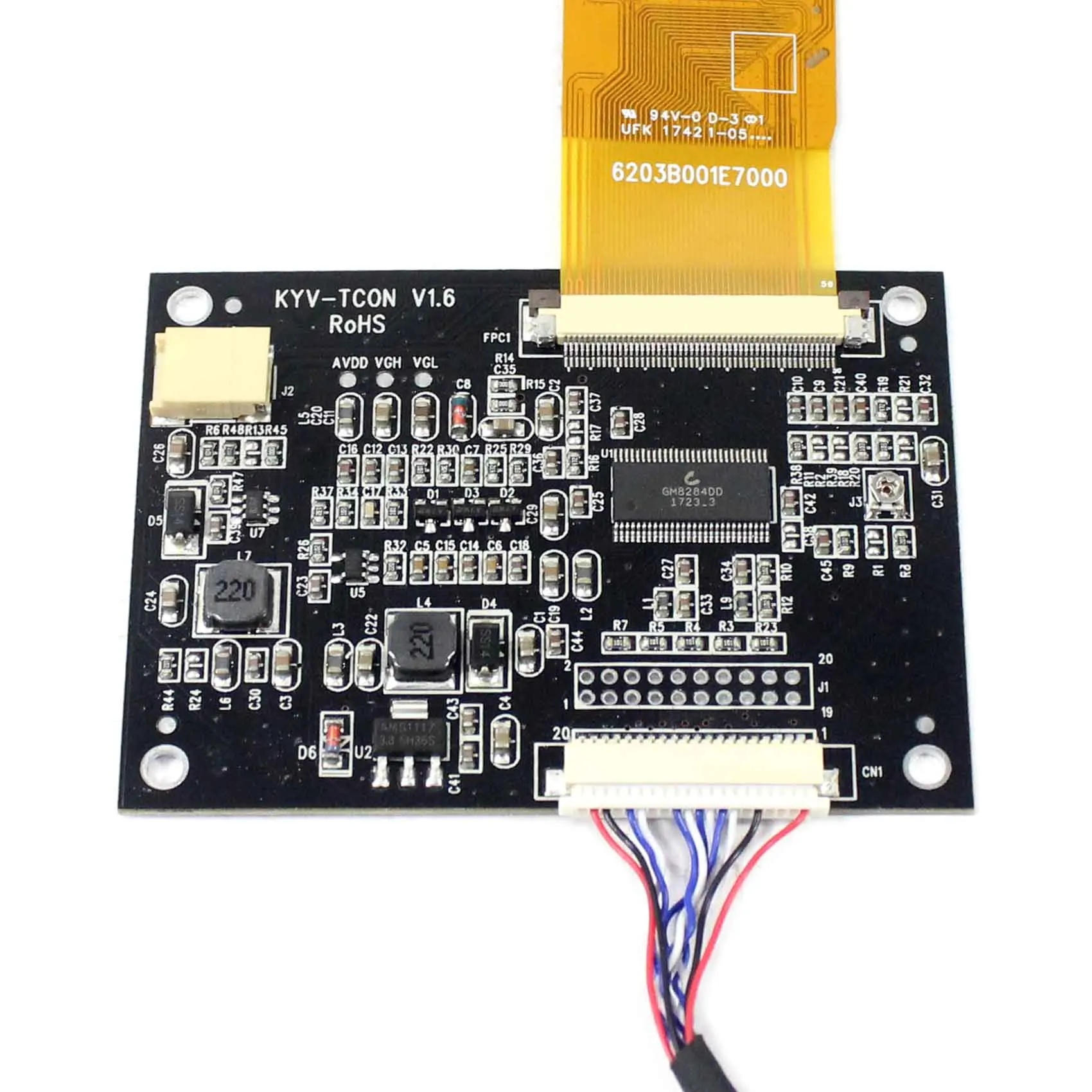 LCD a 5 pollici della sostituzione AT050TN22 640x480 della ZJ050NA-08C del bordo del regolatore di HD MI con il pannello di tocco