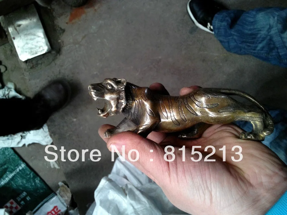 

bi00546 Exquisite Collectibles Tibet bronze lion statue