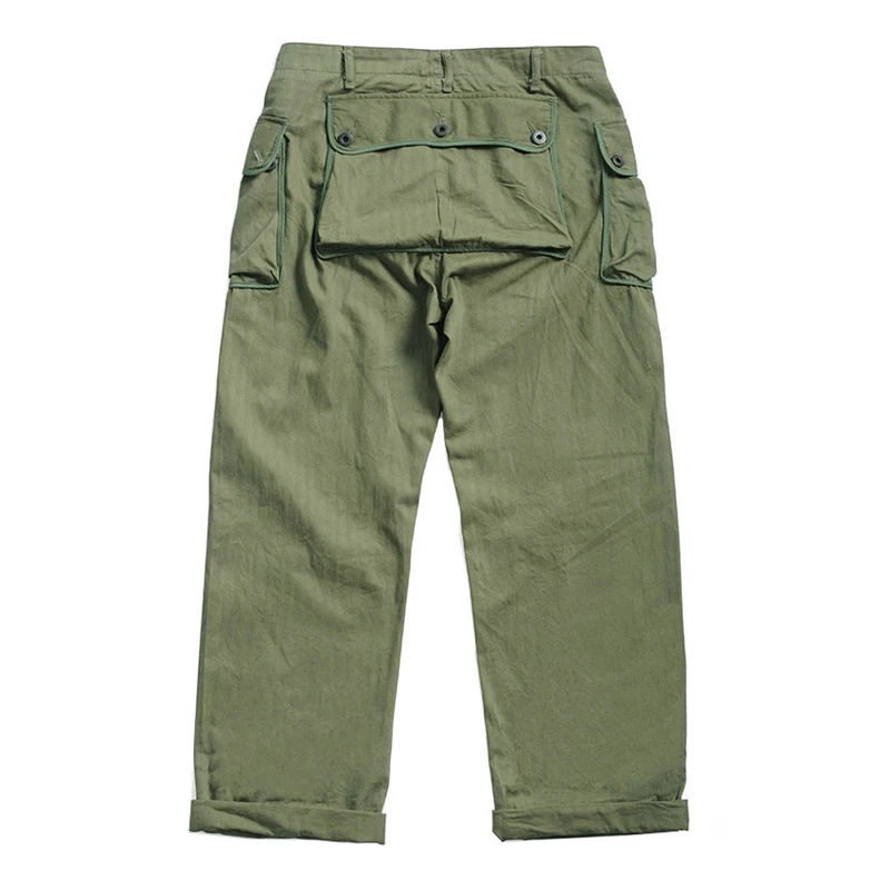 Red Tornado Vintage P-44 Military Trousers Men\'s Workwear Pants Army Green Relaxed Fit