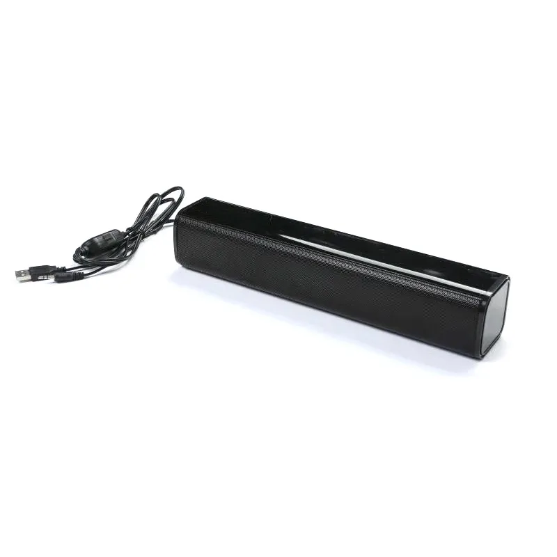 HYASIA soundbar computer cable mini bar speaker long strip mini notebook speaker subwoofer TV usb PC Sound bar desktop projector