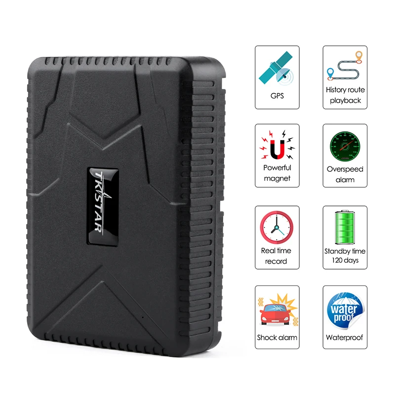 

GPS Car Tracker Vehicle GPS Locator TK915 Waterproof 10000mAh Battery Standby 120 Days Magnet Dropped Alarm Free Web APP Track