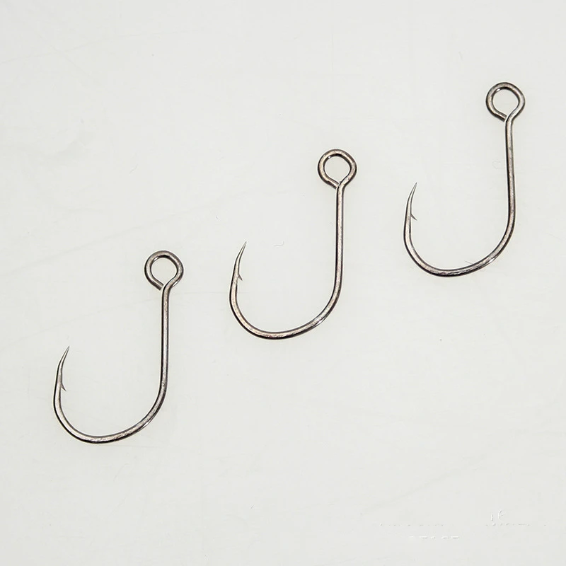 Hot 12 Pcs/pack High Carbon Steel Big Eye Fishing Hook For Live Bait And Hardbait Super Lock Fishhooks Lure Tackle Pescag Hooks