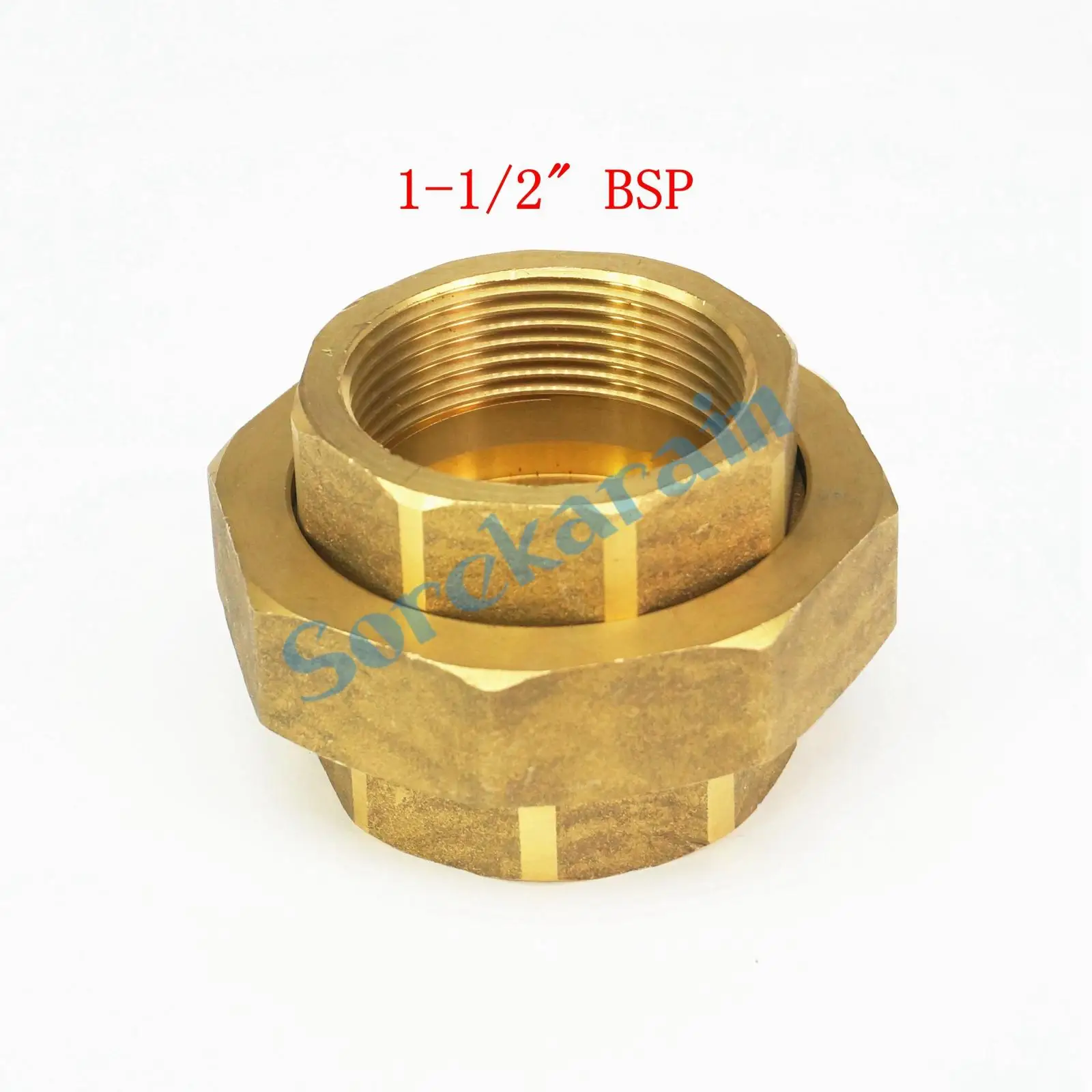 

Brass pipe union Connector Coupling 1.1/2" BSP female Thread Plumbing fittings water Air fuel oil