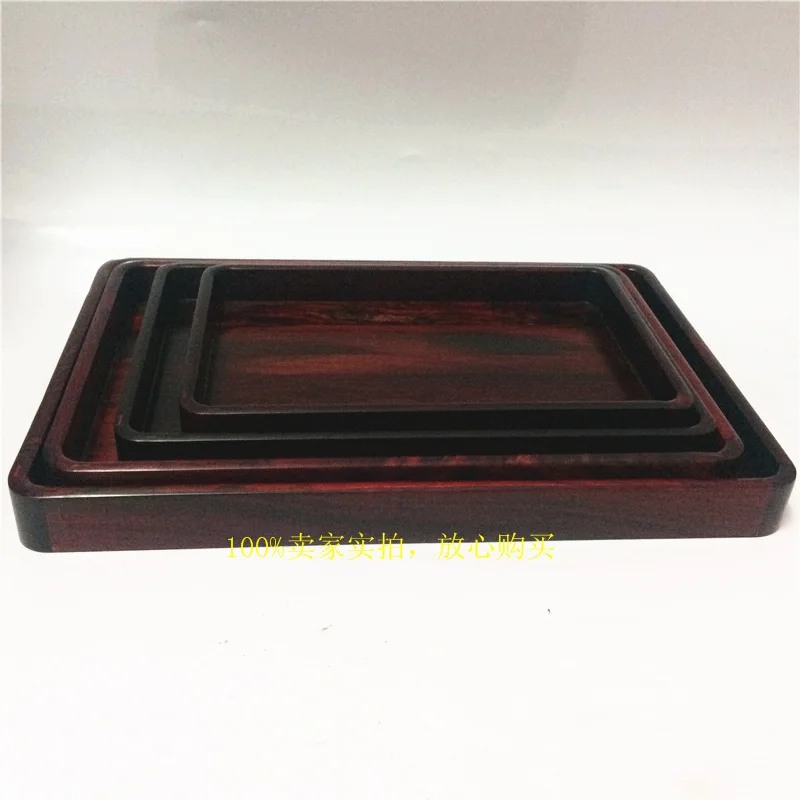 Saucer factory direct mahogany wood Rosewood family of four rectangular tray tea tray tea tray effort