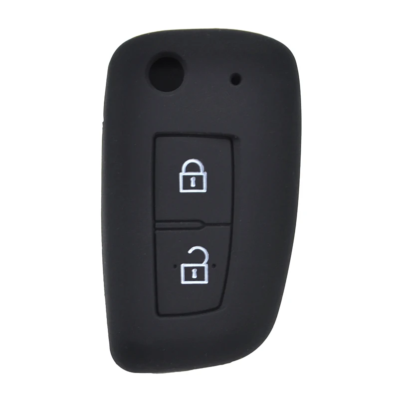 AX For Nissan X-Trail Juke Qashqai Micra Pulsar 2014 2015 2016 2017 2018 2 Button Silicone Car Remote Key Fob Shell Cover Case