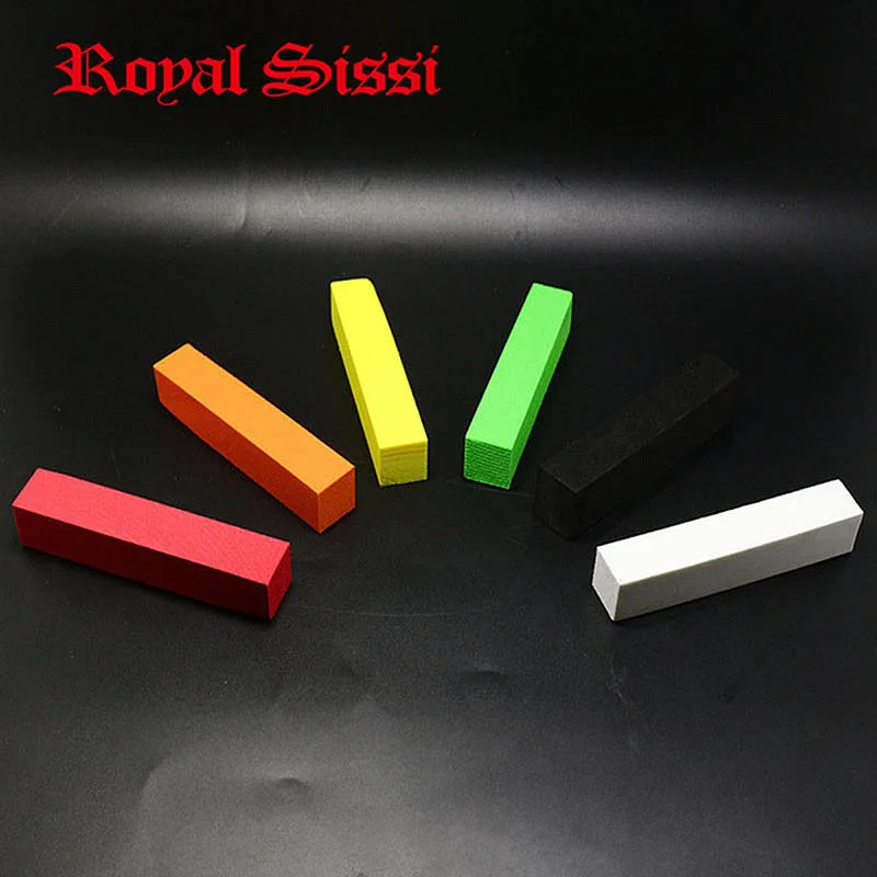Poste de espuma cuadrado superfino, poste de columna de longitud de 10cm, cilindros de espuma EVA, bloques de espuma, flotador, material de atado de moscas, 6 colores
