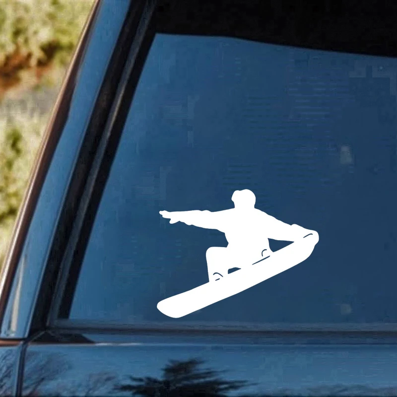 

15*12CM Interesting Snowboarding Skateboarding Skating Sports Car Vinyl Hobby Car Bumper Sticker Rear Window Car Sticker