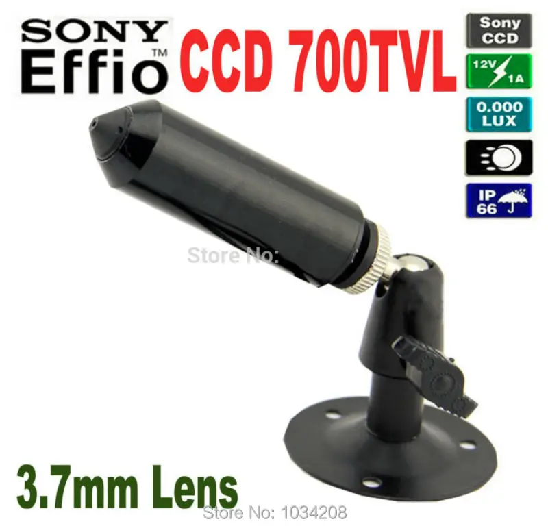 

Effio-e CCD 700TVL Mini Bullet Pin hole Camera Sony CCD Camera With Bracket For Security Dvr CCTV Industrial Surveillance Camera