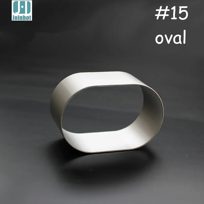 New Aluminium Alloy Oval Shape Cookie Cutter Fruit /pudding/toast/vegetable Mold 4.2cm*6.3cm*3cm