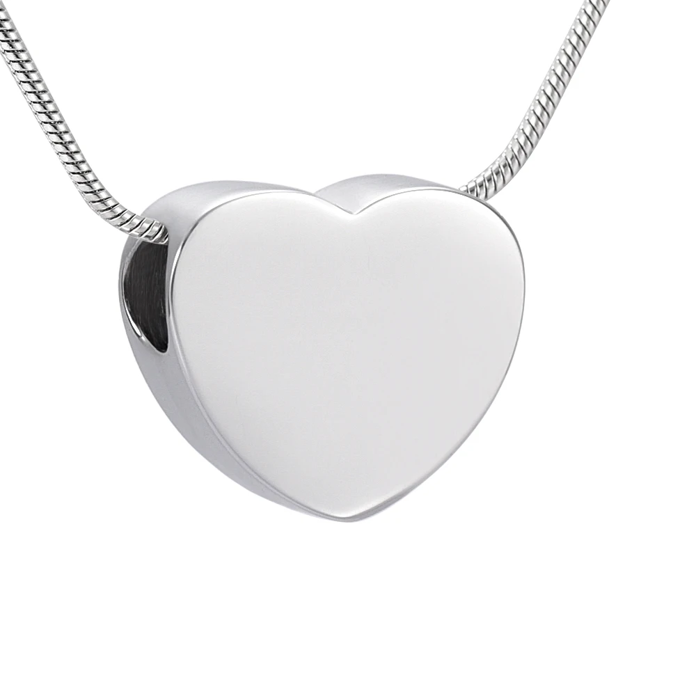 

Urn Necklace Blank Heart Pendant Pet/Human Ashes Holder Stainless Steel Gift to Women Locket Keepsake Memorial Jewelry