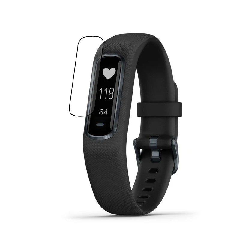 Protecteur d'écran LCD transparent 2 pièces, Film de protection pour Garmin Vivosmart4 Vivosmart 4, accessoires de bracelet de montre