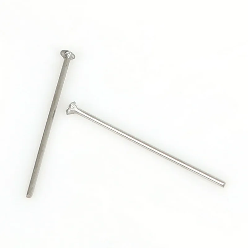 300-600pcs T Pin 20/30/40mm Jewelry Findings Stainless Steel Head Pin for Earrings Jewelry Making