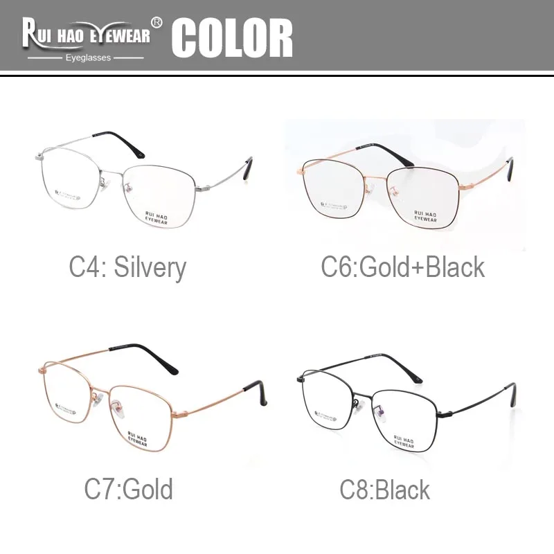 Full Eyeglasses Frame Fashion β Titanium Optical Glasses Frame Concise Super Light Spectacles Prescription Brand Eyewear 7707