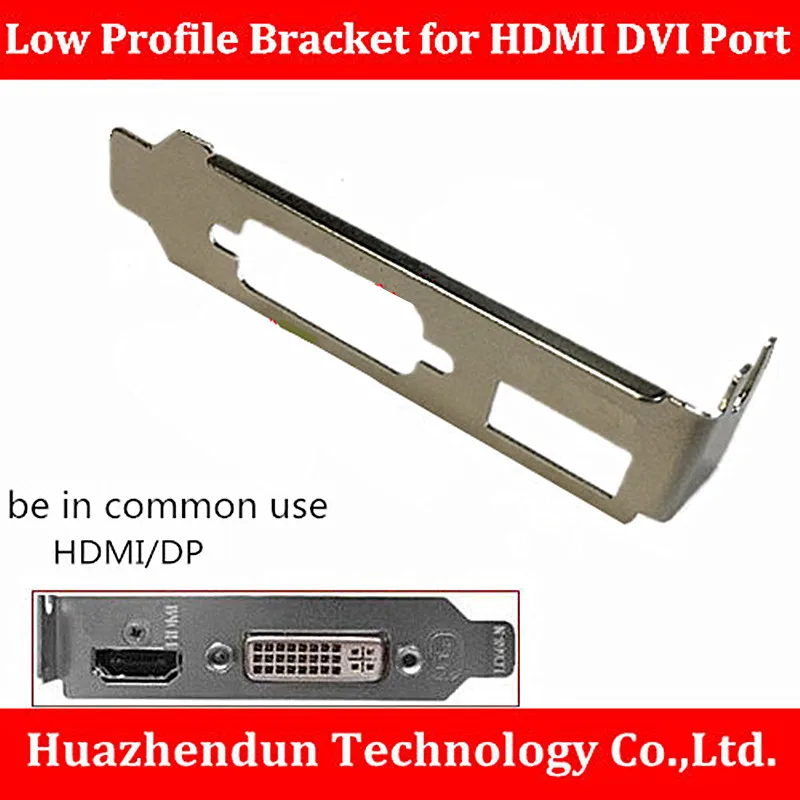 DEBROGLIE  20PCS Low Profile Bracket Adapter HDMI DVI Port baffle For Half Height Graphic Video Card