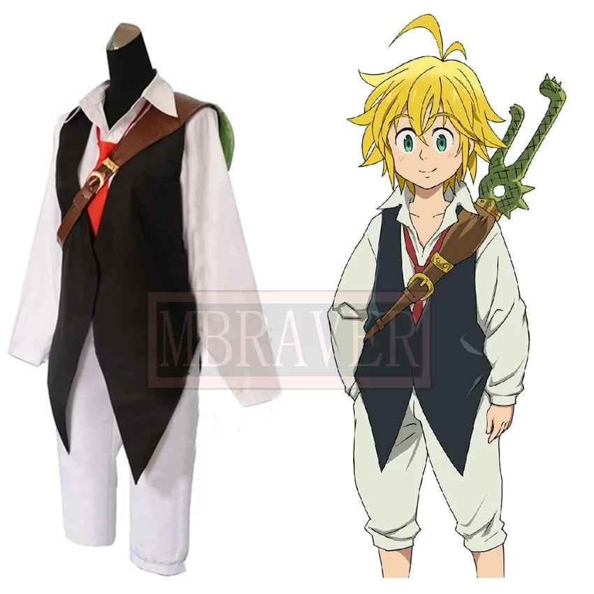 Meliodas Nanatsu no Taizai Halloween Christmas Party Uniform Cosplay Costume Customize Any Size