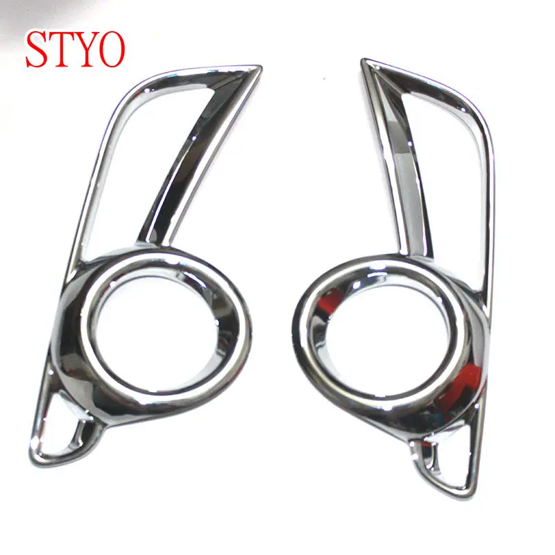 

STYO Car ABS CHROME Front fog lamp Cover frame trim For 2018 Highlander