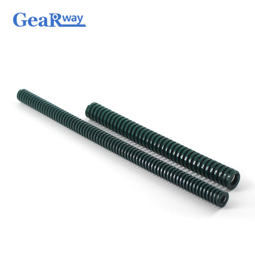 Gearway 2pcs Green Die Spring Heavy Loading Compression Spring TH8x60/8x65/8x70/8x95/8x100mm 28% Compression Ratio Mold Spring