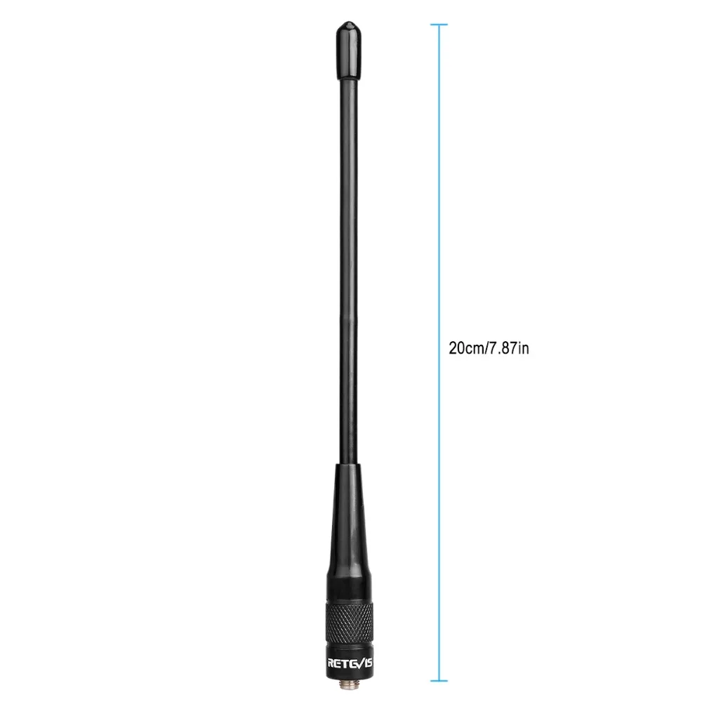 Retevis-antena de walkie-talkie RHD-701, accesorio de radio VHF UHF 2dBi Para Kenwood Baofeng UV 5R, Quansheng UV K5 K6 HYT, SMA-F