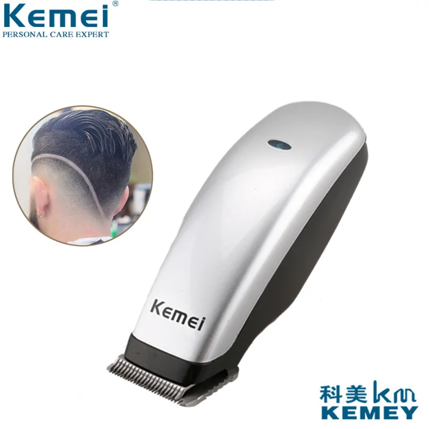 Kemei-Aparador de Cabelo Elétrico Portátil para Homens, Recarregável, Mini Aparador De Cabelo, Máquina De Corte, Aparador De Barba, Ferramentas