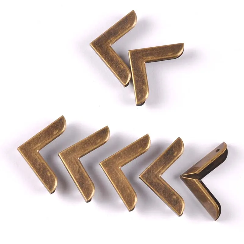 Metal Bronze Corners For Books Scrapbooking Photo Albums Menus Crafts DIY decorations 30pcs 23x23x4mm CP2247