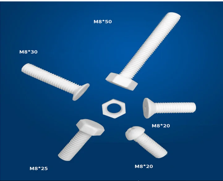 

M8*30 Aluminum Flathead inner hexagon Ceramic Screws / 95% Alumina Ceramic Screws / Antioxidant Bolts / High Temperature Screws