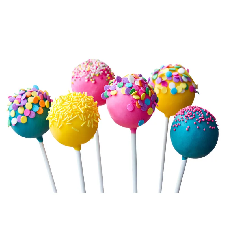 10 Pcs Rainbow 10/15 Cm Lollipop Cake Paper Stick Cake Pops White Solid Paper Stick Baking Diy Sugar Craft Fondant Mold Candy