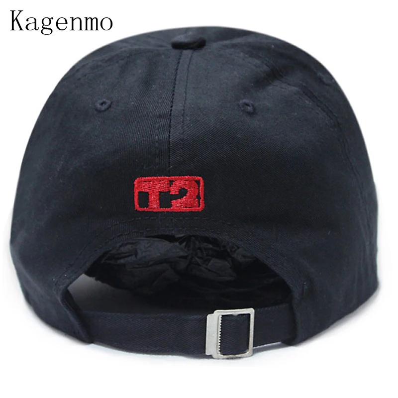 Kagenmo Washed Cotton Red Star Baseball Cap Pentagram Embroidery Leisure Hat 6Color 1Pcs Brand New Arrive