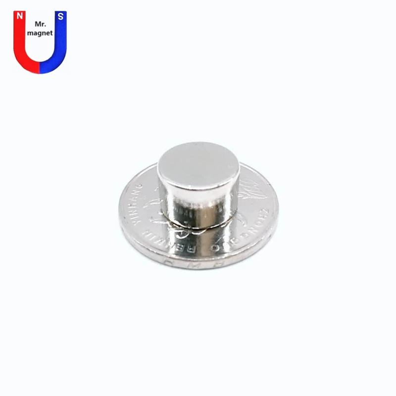 200pcs 12x8 mm Neodymium magnet Rare Earth small Strong Round permanent 12*8mm fridge Electromagnet NdFeB 12x8 nickle magnetic