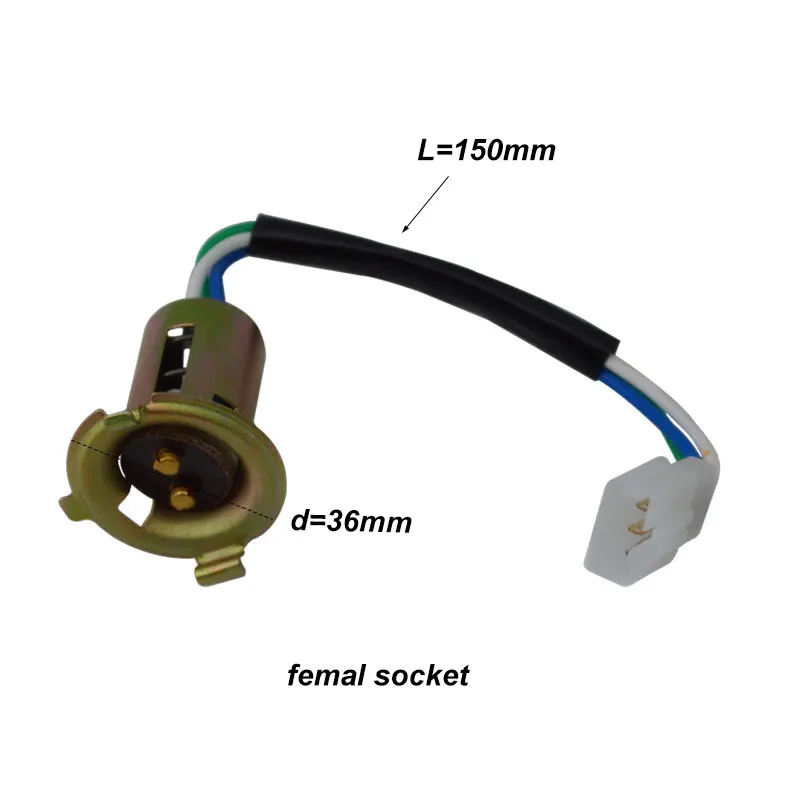 Universal Motorcycle Headlight Lamp Bulb Holder For GY6 Series Honda WH100 WH125 Scooter Dirt Bike TaoTao
