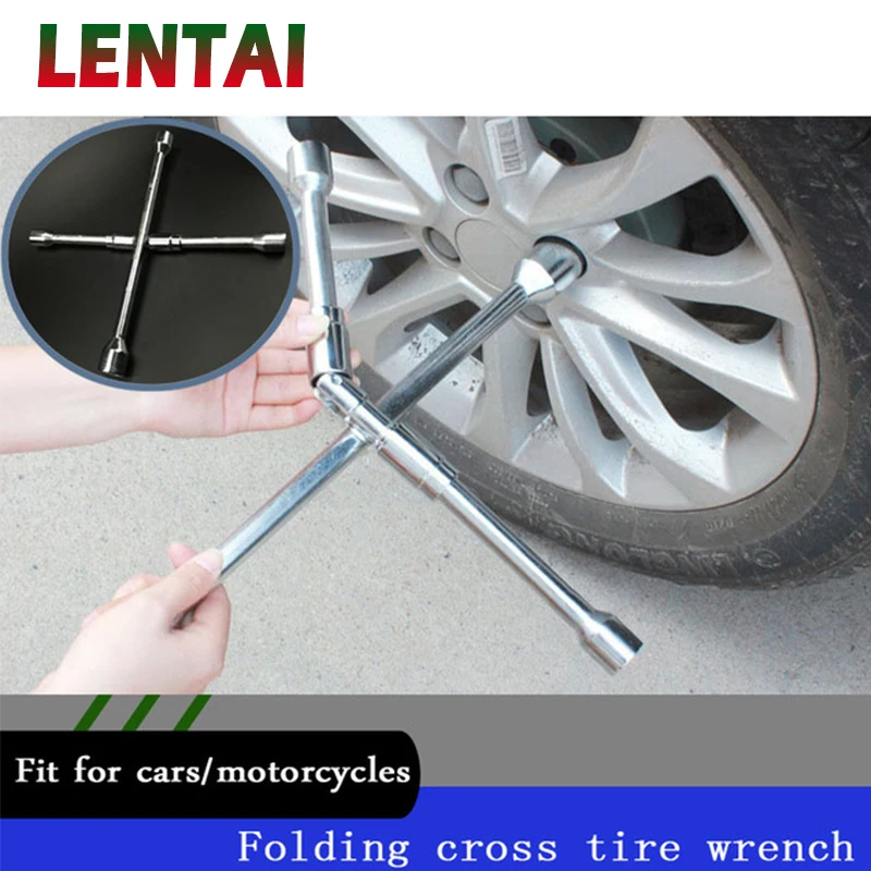 LENTAI 1Set Car cross-type folding Allen wrench auto repair tools For Ford Focus 2 3 Fiesta Mondeo MK4 Ranger Toyota Corolla chr